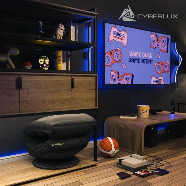 Фото - Крісло для геймерів Cyberlux Flex Fabric Black (GM-03 B)